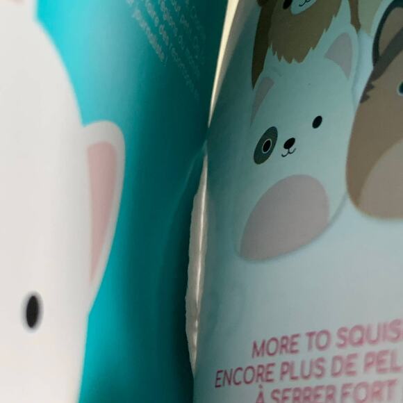 Squishmallows Charlie Bull Terrier Dog 8" Plush Black Eye White Pup Soft Puppy - Picture 13 of 16